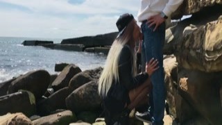 Veronika Charm - Risky Outside Fucking With Cute Blonde