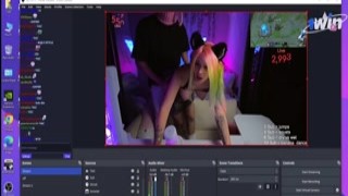 Unipcorn - Streamer Girl Got a Mouthful of Cum from the Teacher League of Legends During the Stream