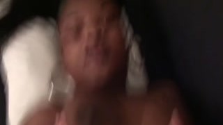 Big White Dick Grip Sucked By Ebony Slut, She Will Suck