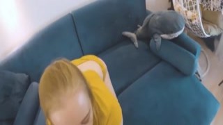 Hard Fucking Blonde with Big Ass on the First Date