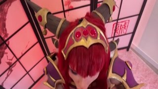 Sweetie Fox - OF - Hot Busty Alexstrasza from World of Warcraft Deepthroats and Hard Fucks