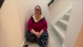 Lola Bootyluv - Beautiful Goth SSBBW Showers Behind the Scenes (doggvision)