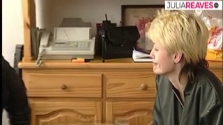 Retro German Casting Tour - Skinny girl strips while having a conversation with a guy